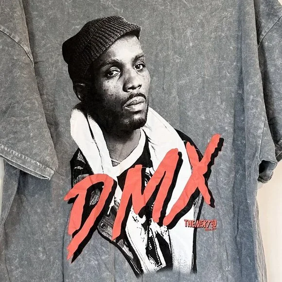 NEW DMX Washed Charcoal Oversized Tee - Size: Extra Large - Picture 4 of 4